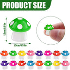 DIYDEC 100pcs Mini Resin Mushroom 8 Colors Small Mushrooms Figures Tiny Resin - Image 3