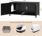 Homhedy 39.4" L Cat Litter Box Enclosure, Pet House - Image 4