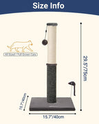 Happi N Pets 29.5" Tall Cat Scratching Post, Cat Scratcher - Image 3