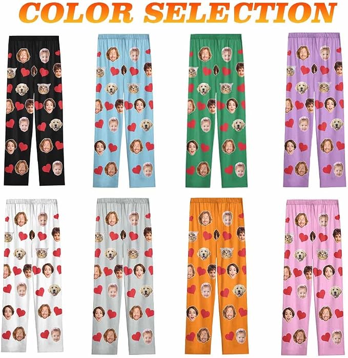 Custom Pajamas Pants with Photo - Image 3