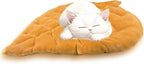 Leaf Shaped Self-Warming Cat Bed Mat – 26"x20" Flannel & Cotton Pet Pad - Image 6