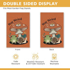 Stay Weird Garden Flag, Funny Frog Mushrooms Summer Yard Flag - Image 3