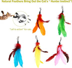 11PCS Cat Feather Toys Refills, Interactive Cat Wand Toy Replacement - Image 4