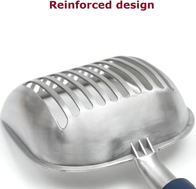 Cat Litter Scoop, Kitty Metal Scooper, Aluminum Alloy Sifter, Kitten Pooper - Image 4