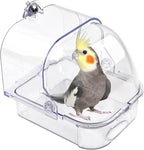Bird Bath for Cage Transparent Bird Bathtub Hanging Portable Shower Pool by MUYG
