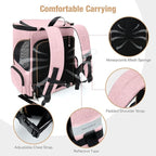 Lekereise Pet Carrier Backpack Expandable Cat Backpack Carrier - Image 4