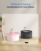 Cat Water Fountain Pink for Drinking: 67oz/2L Cat Fountain - Image 8