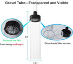 5ft-S Aquarium Siphon Vacuum Cleaner, Hand Siphon Pump Water Changer - Image 3