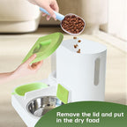 2 in 1 Automatic Cat Feeder & Water Dispenser, Gravity Pet Feeder Stainless - Image 5