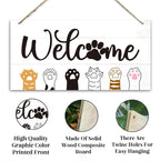 Welcome Sign for Front Door, Welcome Decor Wooden Hanging Sign - Image 3