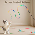 Cat Toys for Indoor Cats, 13 Packs Interactive Cat Wand Toy Set - Image 7
