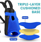 Dog Backpack Carrier, Thick Straps & Cushion, Pet Sling Front Backpacks - Image 4