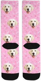 MyPupSocks Custom Personalized Photo Pet Face Socks, Cat and Dog Tracks Paws - Image 5