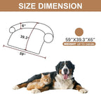 Calming Dogs/Cats Bed Mats, Dog Pad Washable Removable Couch Cover, Plush Long - Image 2
