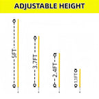 6 Pcs Soccer Agility Poles for Training, 5 FT Adjustable Speed and Agility - Image 3