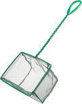 Pawfly Aquarium Fish Net with Braided Metal Handle Square Net with Soft Fine by Pawfly