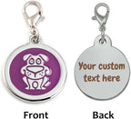 Personalized Funky Dog Design Pet ID Tags - Image 2