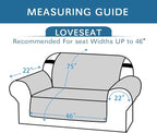 H.VERSAILTEX Reversible Loveseat Cover Furniture Protector Anti-Slip Water - Image 2