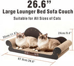 Sofa Shaped Cat Scratching Board, 26.6" Extra Large Scratcher Bed - Image 3