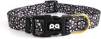 QQPETS Adjustable Soft Dog Collar: Print Flower Pink Multicolor Cute Patterns by QQPETS