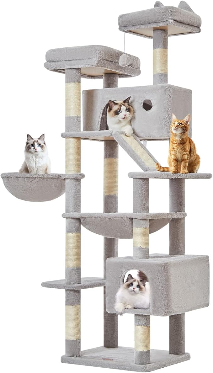 Taoqimiao Cat Tree 71-Inch, Cat Tower by Taoqimiao