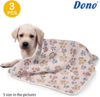 Dono 1 Pack 3 Dog Blankets, Soft Fluffy Fleece Pet Blanket Warm Sleep Mat Paw - Image 2
