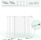 51" Extra Tall Cat Gate 28.5"-48.7" Wide, Auto Close, Pressure Mounted - Image 4