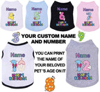 Custom Dog Birthday Shirt, Personalized Pet Apparel Print - Image 2