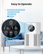 Air Purifiers for Home Large Room up to 600 Ft², VEWIOR H13 True Hepa Air - Image 3
