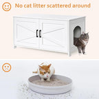 Homhedy 39.4" L Cat Litter Box Enclosure, Pet House - Image 3