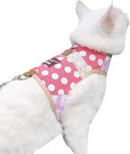 Cat Harness and Leash for Walking Escape Proof, Adjustable Cat Vest Harness by Yizhi+Miaow