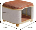 Cat Bed for Indoor Cats – Wooden Cat House - Image 2