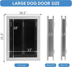 Large Dog Door, Weatherproof Aluminum Dog Door - Image 3