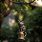 Cat Wind Chime 2025 New Unique Cat Garden Decor Outdoor Cat Statue Themed Gifts - Image 2