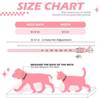 EXPAWLORER Leather Cat Collar for Girl Boy- Adjustable Pet Collar - Image 2