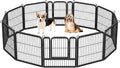 Yaheetech Dog Playpen Outdoor, 24 inch 24 Panels Dog Pen Indoor Heavy Duty by Yaheetech