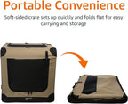 Amazon Basics Portable Folding Soft Dog Crate, Double Door, Collapsible Travel - Image 6
