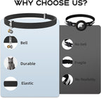 Cat Collar with Bell, 7-12 Inch Adjustable, Soft None Breakaway Lightweight - Image 6