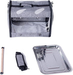 Bird Travel Carrier with Stand Perch, Breathable Bird Carrier Cage Parrot - Image 2