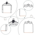 2PK Metal Frame Hummingbird Swings and Perches - Image 7