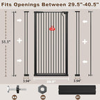 Fairy Baby 51.18" Extra Tall Cat Gate - Image 2
