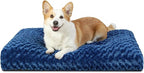 KSIIA Washable Dog Bed Comfy Dog Crate Pad Deluxe Plush Pet Bed Non-Slip Kennel by KSIIAPetProducts