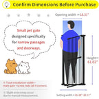 Lumizone Extra Tall Cat Gate 61.02" High Pressure Mounted Extra Wide - Image 2
