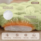 Self-Warming Cat Bed, Plush Faux Fur Pet Bed Mat - Image 4