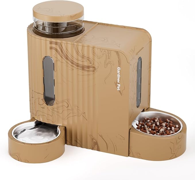 Gardner Pet Gravity Automatic 2-in-1 Pet Feeder, 0.8 Gallons*2 Cat Feeder and by GardnerPet