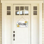 Welcome Sign for Front Door, Welcome Decor Wooden Hanging Sign for Wall Decor - Image 4