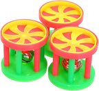 QBLEEV Bird Roller Rattles Toys, Parrot Foot Toys, Foraging Chewing Bell - Image 5