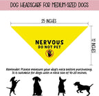 Nervous Do Not Pet Dog Bandana, Nervous Anxious Dog Bandana No Hand Sniffs Gift - Image 2