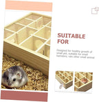 BESPORTBLE Household Hamster Maze Multi Grid Wooden Chinchilla Accessory - Image 5