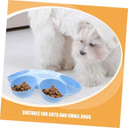 Toyvian Multi-Grid Floral Pet Feeding Bowl - Image 3
